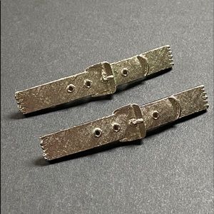 Vintage Silver Belt Buckle Hair Pin Barrettes